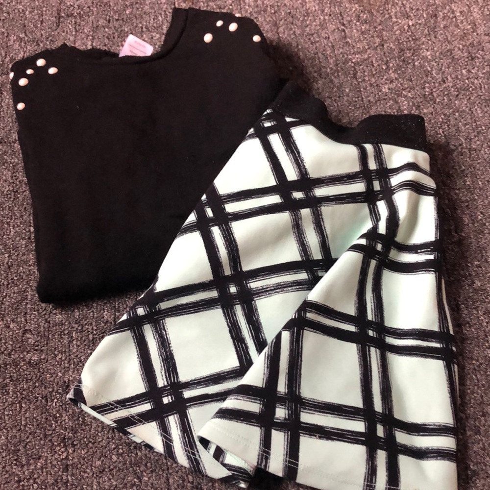 Girls shirt and skirt